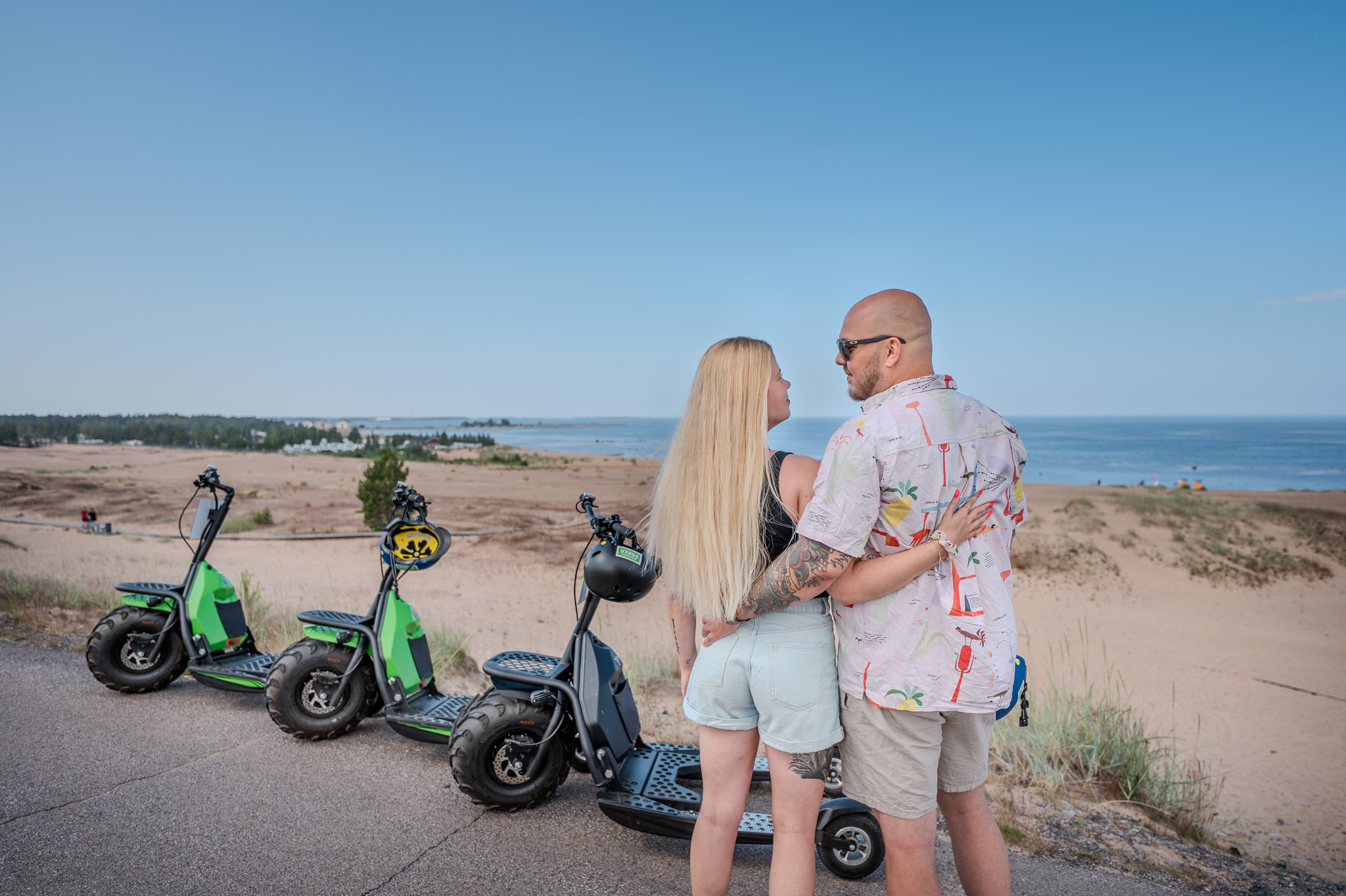 Skick-sähköpotkukelkat Seikkailupuisto Pakasta vuokralle
